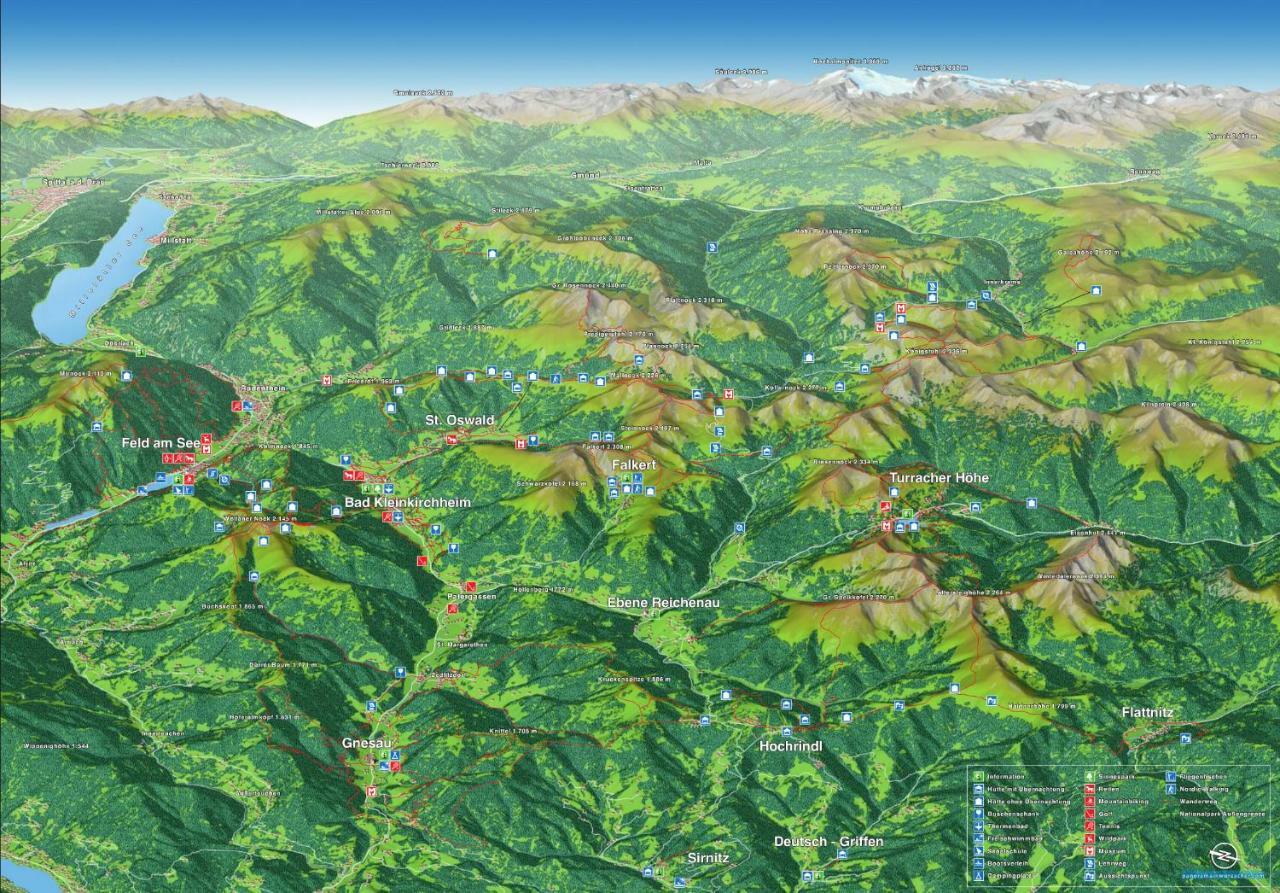 Penthouse Skyview Im Natur-Erlebnispark Bad Kleinkirchheim Patergassen ภายนอก รูปภาพ